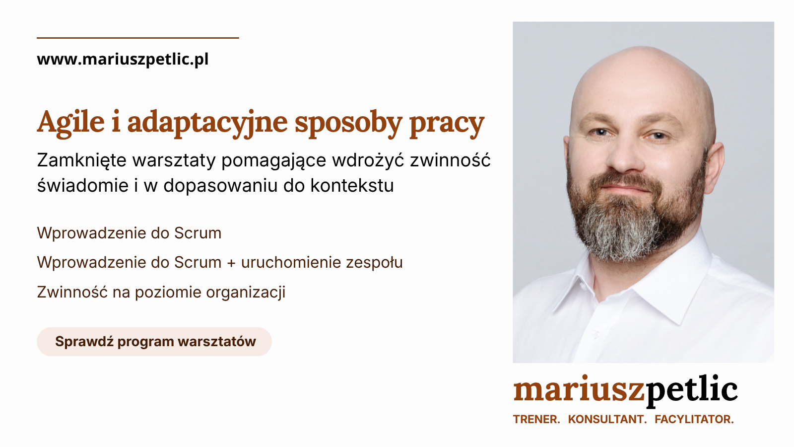 Szkolenia Mariusz Petlic - Agile i adaptacyjne sposoby pracy